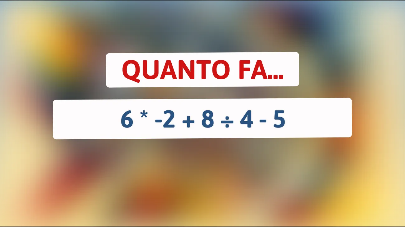 Quanto sei geniale? Scopri se riesci a risolvere questo indovinello matematico!"