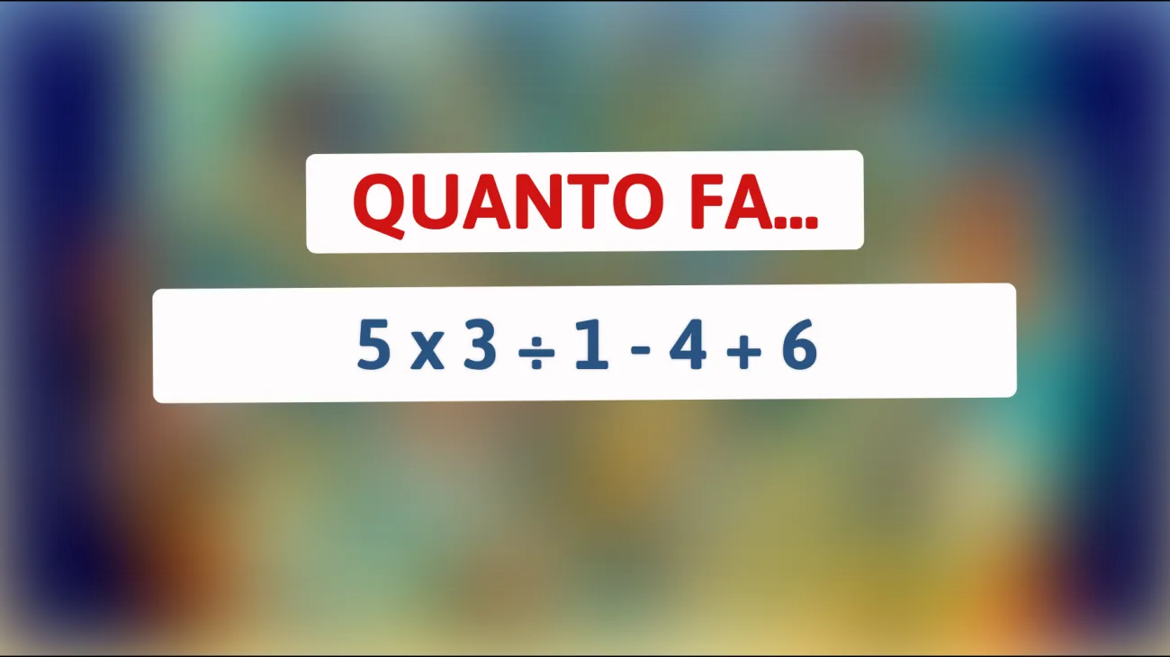 Scopri la risposta a questo rompicapo matematico che sta mandando in tilt il web! Sei abbastanza geniale per risolverlo?"