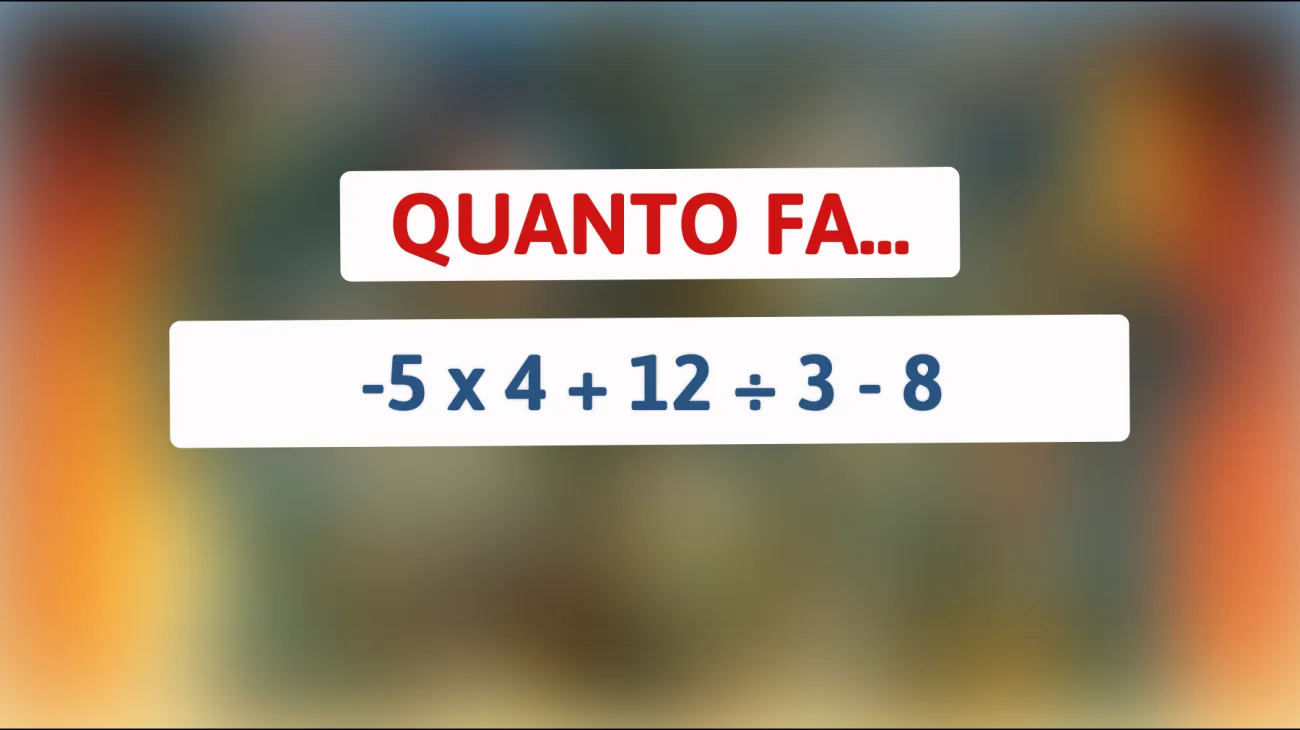 Scopri se sei un vero genio con questo rompicapo matematico: riesci a risolverlo al primo colpo?"