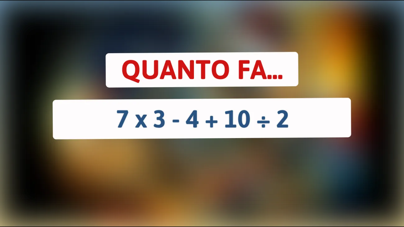 Sei abbastanza geniale da risolvere questo rompicapo matematico che sta facendo impazzire il web? Prova il tuo cervello!"