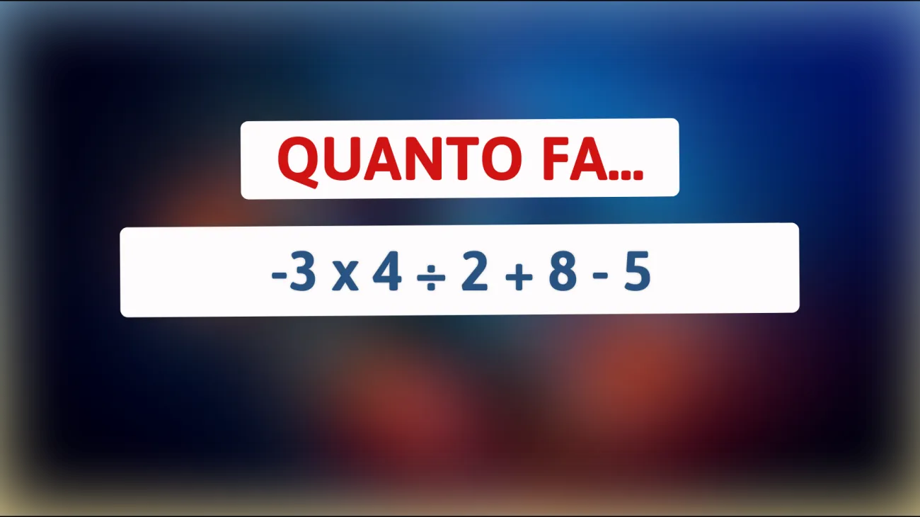 Sfida il tuo QI: riesci a risolvere questo enigma matematico che solo i veri geni possono decifrare?"