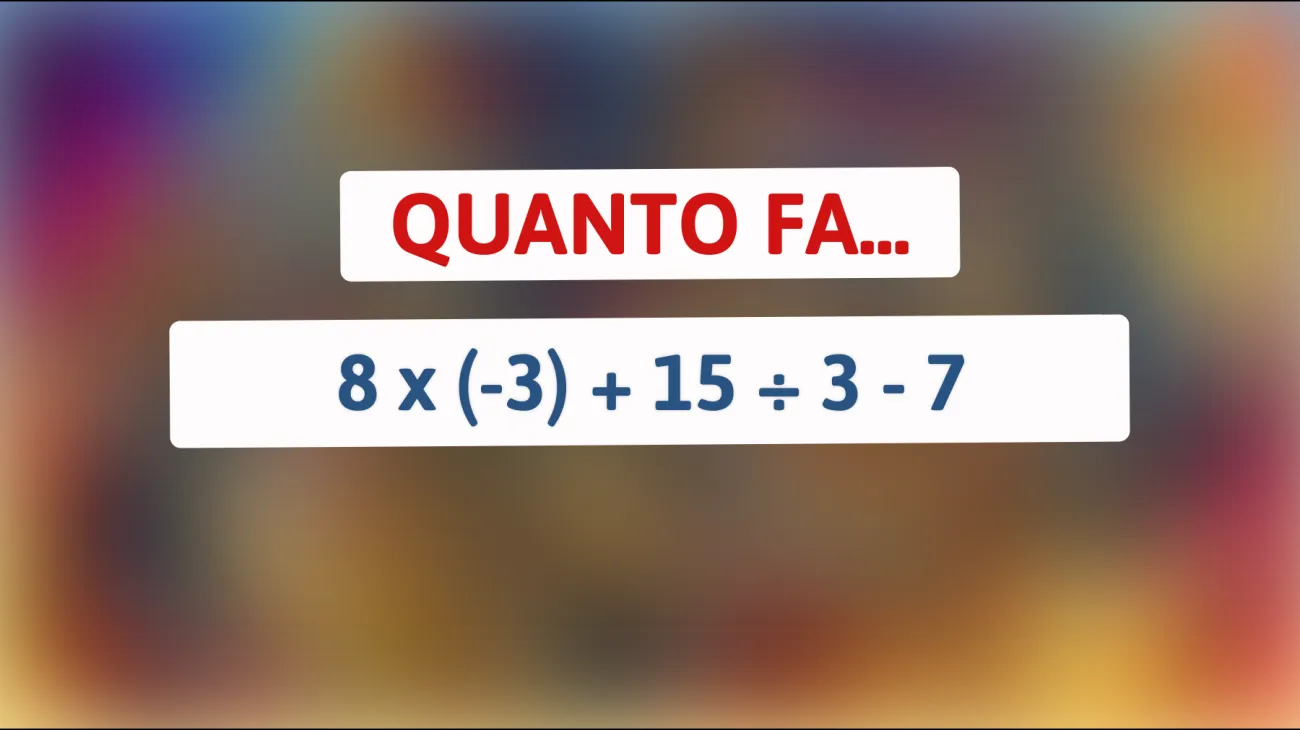 Sfida il tuo QI: riesci a risolvere questo enigma matematico che solo le menti più brillanti riescono a decifrare?"