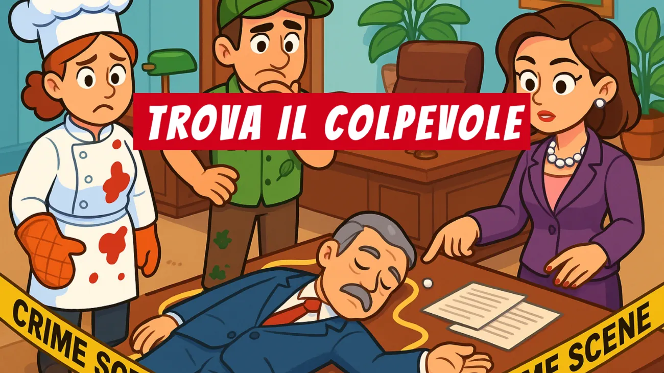 Solo i più intelligenti riescono a risolvere l’enigma dell’ufficio: tu sapresti individuare il vero colpevole? Sfida il tuo ingegno!"