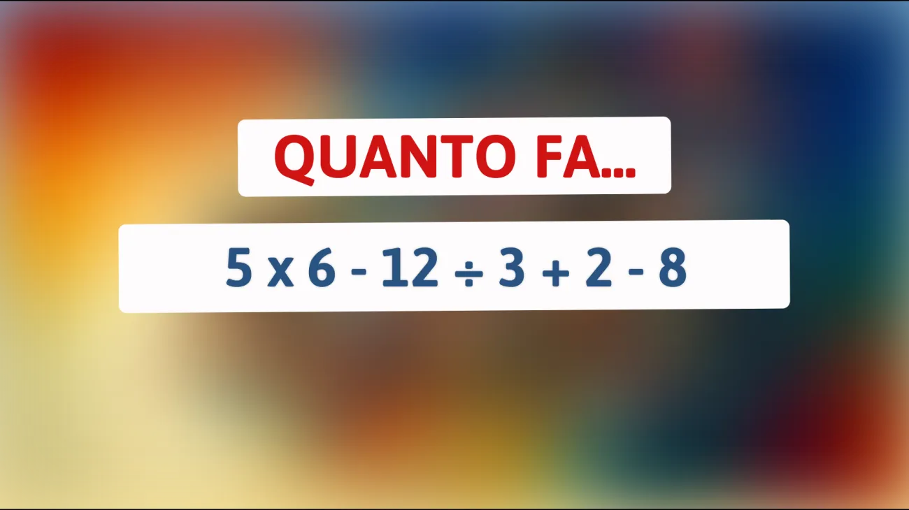 Solo il 1% delle persone può risolvere questo indovinello matematico: scopri se sei tra loro!"
