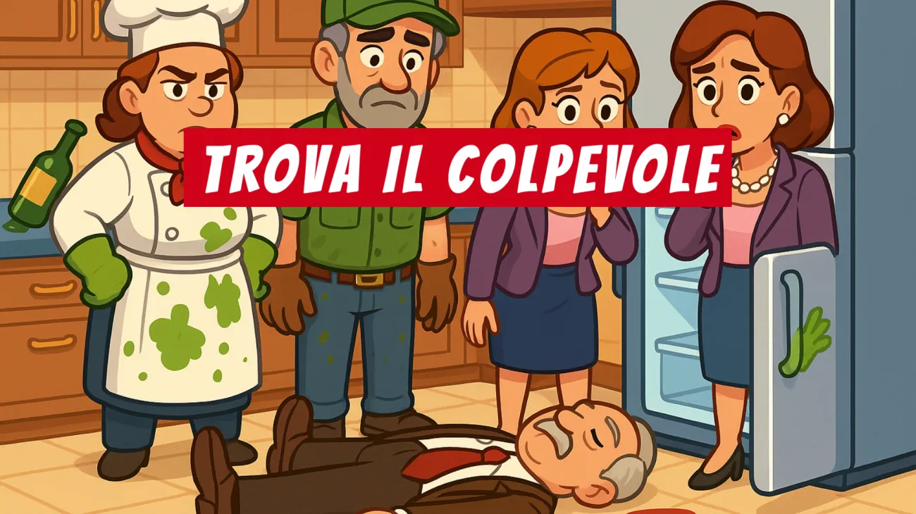 Solo il 3% delle persone riesce a risolvere questo misterioso omicidio nella villa: tu sei abbastanza geniale per scoprire chi è l’assassino?"